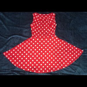 Small Red & White Polka Dot Dress